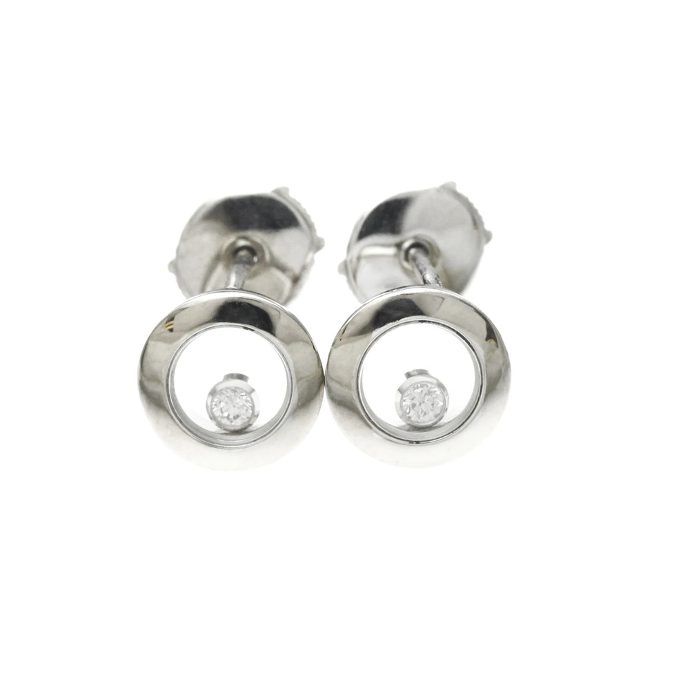 Chopard Happy Diamonds Diamond Earrings 83A017 Diamond White Gold (18K) Stud ...